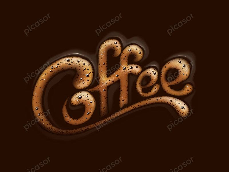 وکتور قهوه، آرت واژه COFFEE