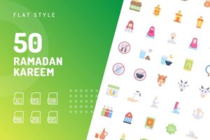 50 آیکون ماه رمضان - آیکون رنگی