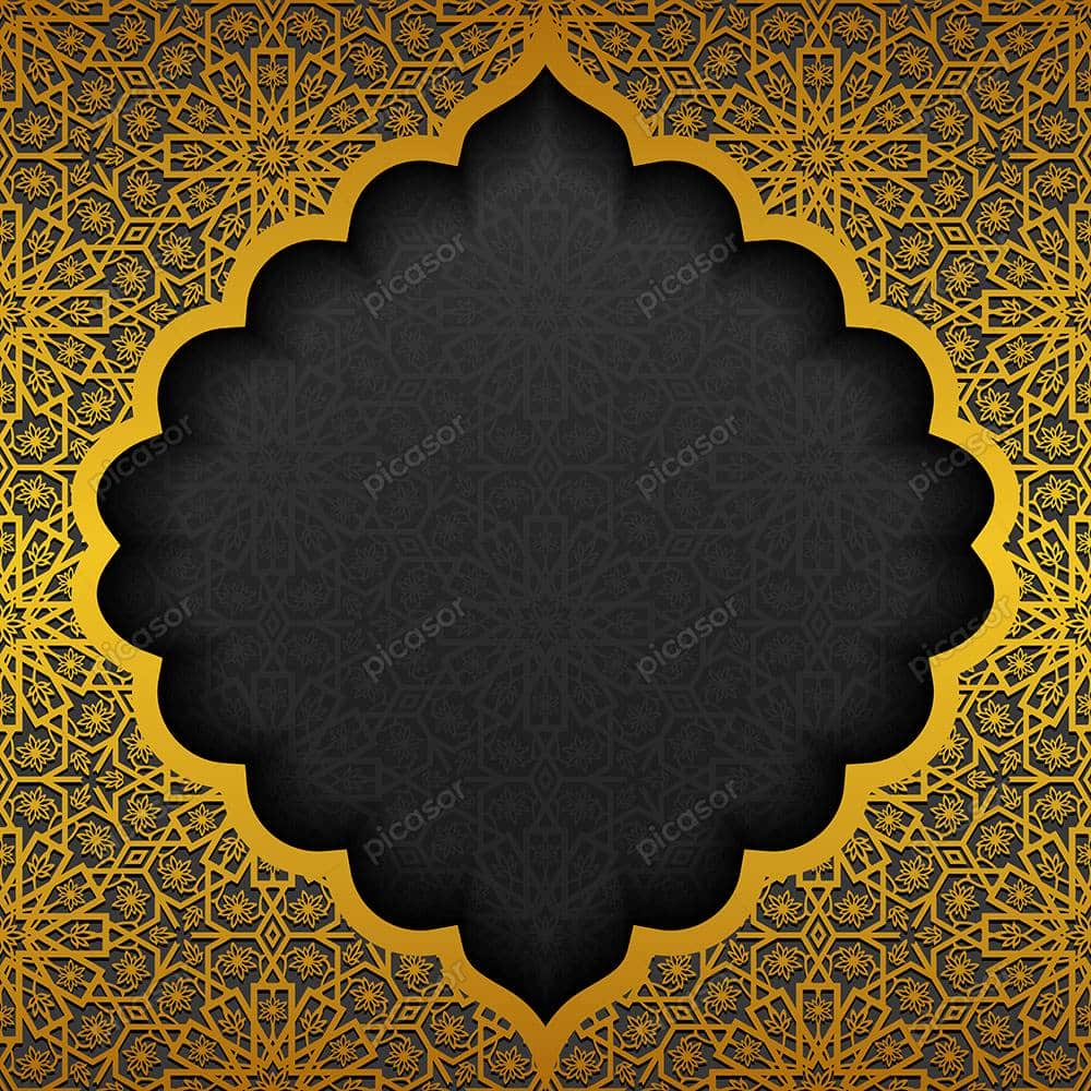 وکتور پس زمینه تذهیب شمسه طلایی تزئینی وکتور پس زمینه طرح تذهیب شمسه طلایی تزئینی