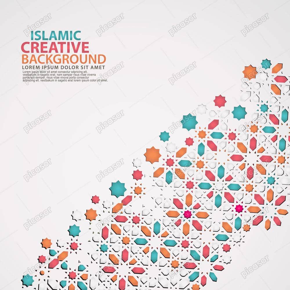 وکتور پس زمینه کاشیکاری اسلامی - پس زمینه معماری اسلامی وکتور پس زمینه کاشیکاری اسلامی - پس زمینه معماری اسلامی