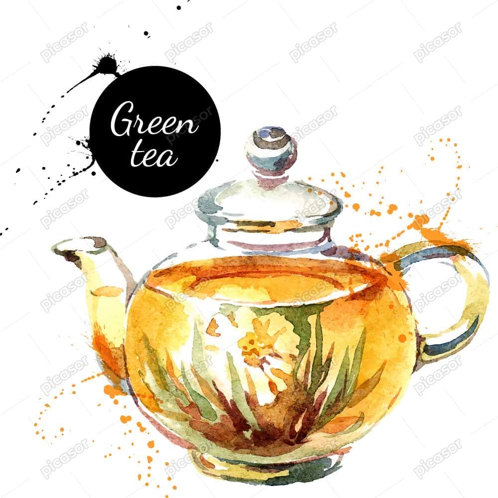 وکتور قوری چای وکتور نقاشی آبرنگی از قوری چای وکتور قوری چای وکتور نقاشی آبرنگی از قوری چای