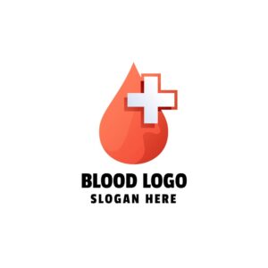 وکتور لوگو قطره خون صلیب سرخ - وکتور لوگو اهدای خون - لوگو سازمان انتقال خون
