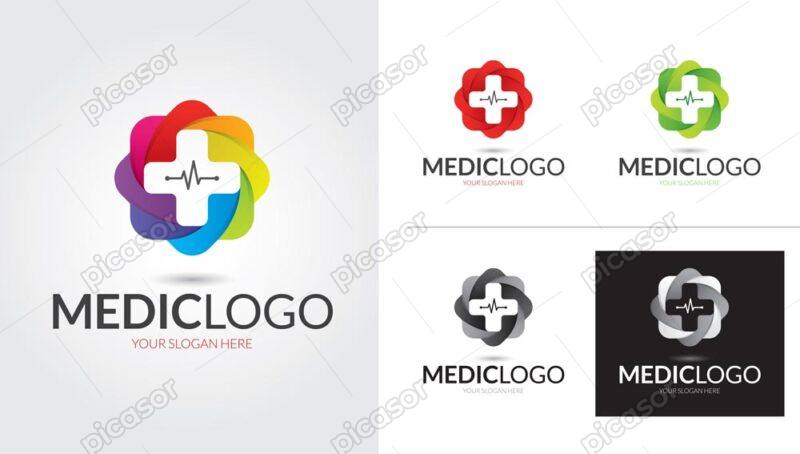 وکتور لوگو پزشکی بهداشت و سلامتی
