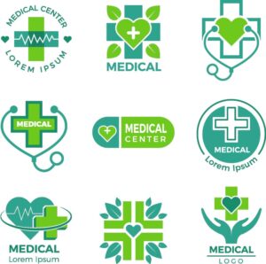 9 وکتور لوگو داروخانه خدمات پزشکی و لوگو دراگ استور - وکتور لوگو خدمات درمانی