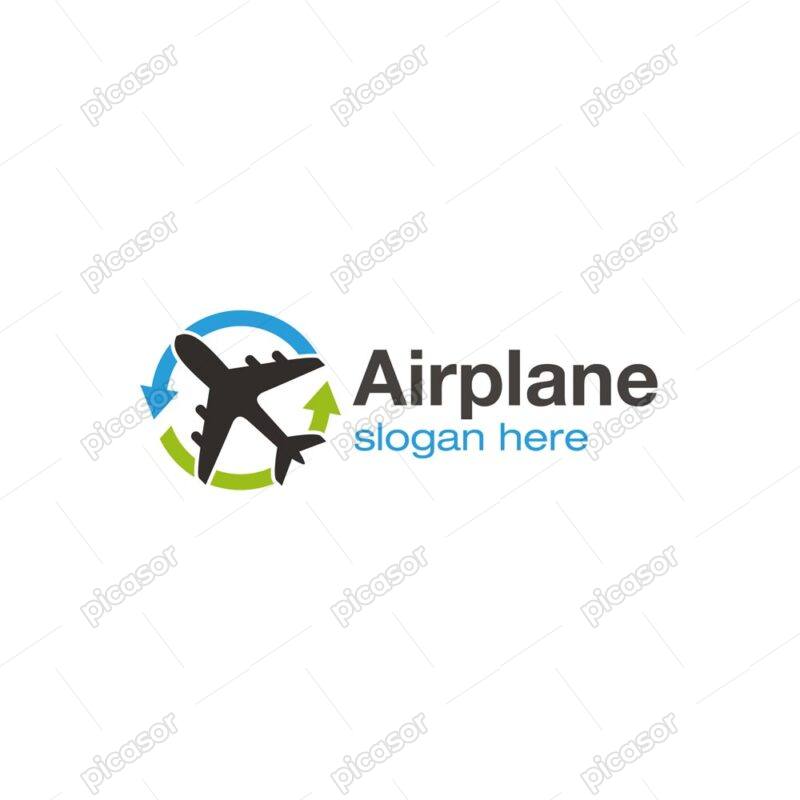 وکتور لوگو هواپیما - وکتور لوگو سفر هوایی لوگو آژانس هواپیمایی و مسافرتی
