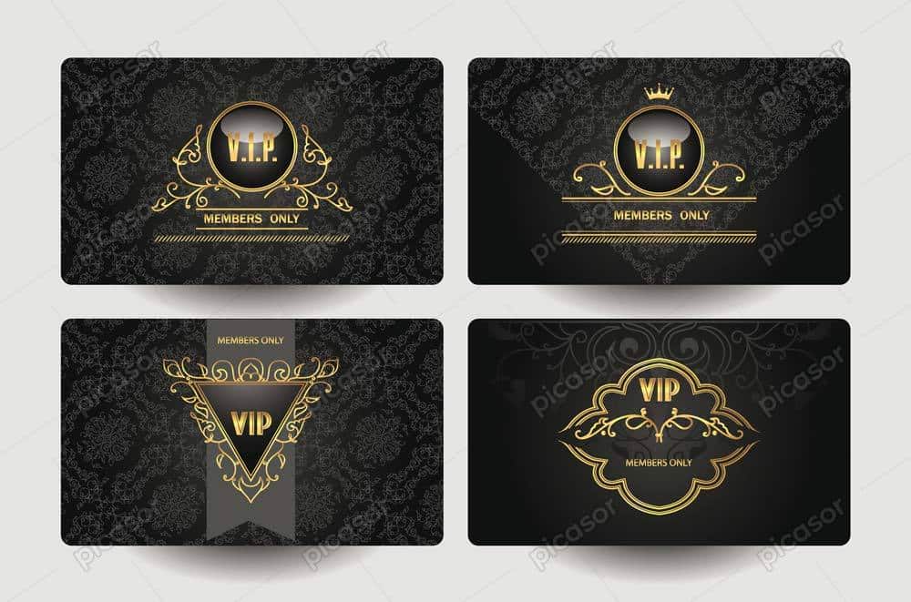 وکتور کارت VIP لوکس اسلیمی - 4 وکتور کارت لوکس و تجملی وکتور کارت VIP لوکس اسلیمی - 4 وکتور کارت لوکس و تجملی