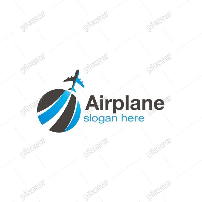 وکتور لوگو سفر هوایی لوگو آژانس هواپیمایی و مسافرتی وکتور لوگو هواپیما