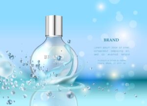 وکتور پس زمینه شیشه عطر و ادکلن - وکتور تبلیغاتی عطر و ادکلن