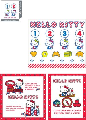 4 وکتور Kitty کیتی وکتور Hello Kitty روی ترازو