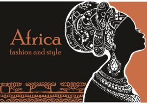 وکتور پس زمینه زن آفریقایی سیاهپوست - وکتور تصویر سازی زن آفریقایی
