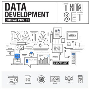 وکتور داده توسعه نرم افزار کامپیوتر و اطلاعات طرح مفهومی خطی