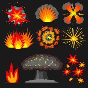 9 وکتور انفجار کارتونی