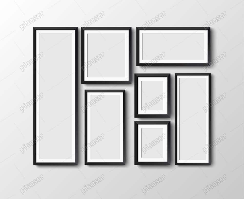 7 وکتور تابلو عکس قاب عکس روی دیوار (پ5) 7 وکتور تابلو عکس قاب عکس روی دیوار (پ5)
