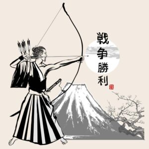 وکتور سامورایی کماندار جنگجو - وکتور نقاشی جنگجوی سامورایی