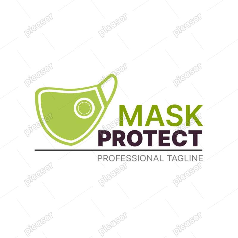 وکتور لوگو ماسک پزشکی و بهداشتی