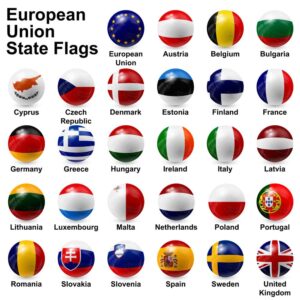 28 وکتور پرچم کشورهای اتحادیه اروپا