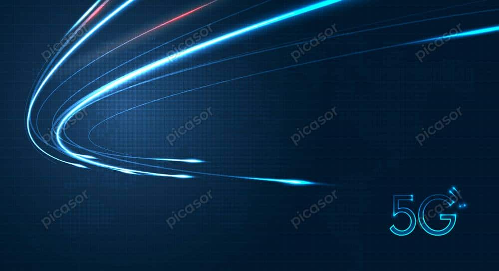 وکتور پس زمینه 5G با خطوط نوری وکتور پس زمینه 5G با خطوط نوری