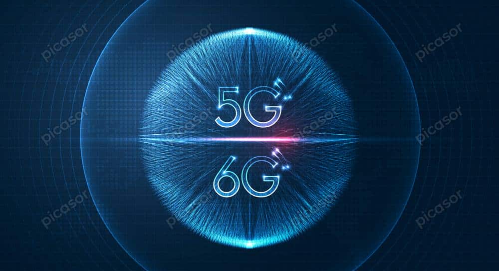 وکتور پس زمینه 5G با دایره فیبر نور وکتور پس زمینه 5G با دایره فیبر نور