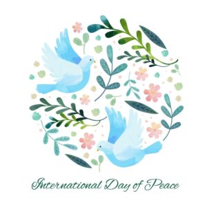 وکتور کبوترهای صلح روز جهانی صلح