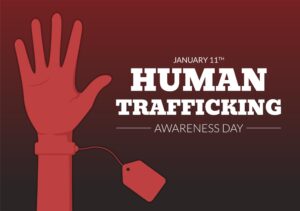 وکتور دست با تگ - وکتور روز جهانی مبارزه با قاچاق انسان