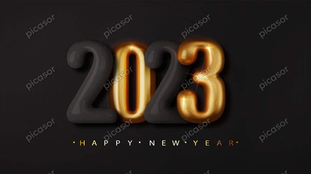 وکتور پس زمینه تیره با عدد 2023 وکتور پس زمینه تیره با عدد 2023