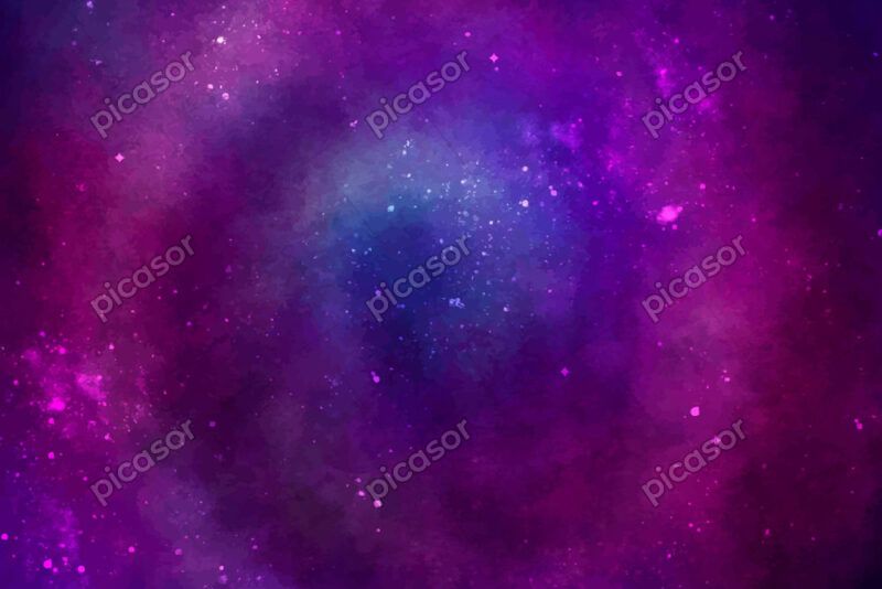 وکتور پس زمینه نقاشی کهکشان و فضا