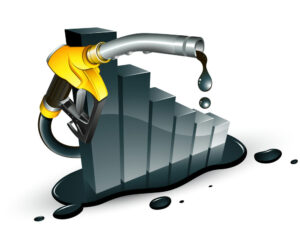 وکتور نمودار نفت با نازل سوخت پمپ بنزین