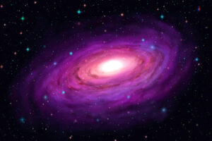 وکتور پس زمینه نقاشی کهکشان مارپیچی رنگی