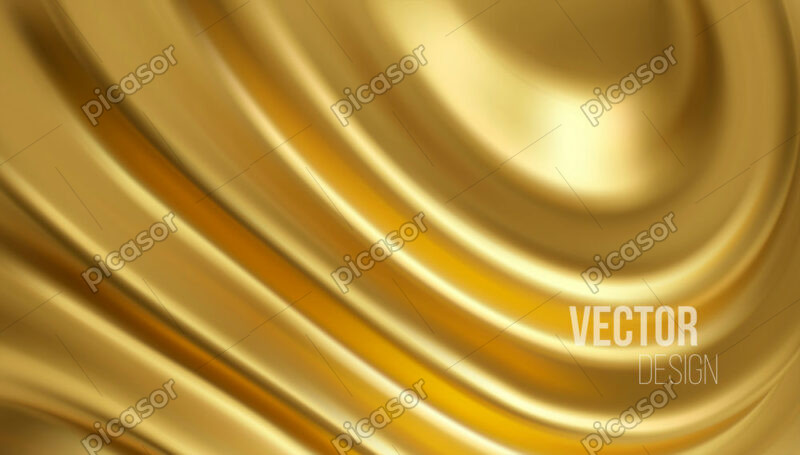 وکتور پس زمینه طلای ذوب شده موجدار