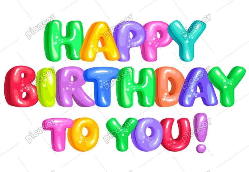وکتور HAPPY BIRTHDAY TO YOU