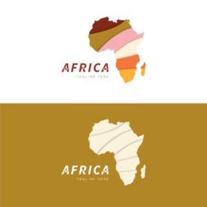 2 وکتور لوگو قاره آفریقا