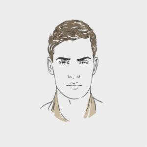 وکتور نقاشی پرتره مرد جوان - وکتور تصویرسازی چهره و صورت مرد