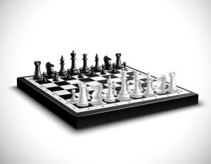 وکتور 3 بعدی شطرنج با مهره های شطرنج
