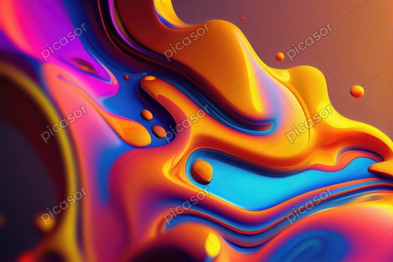 عکس پس زمینه مخلوط شدن رنگهای روغنی رنگارنگ