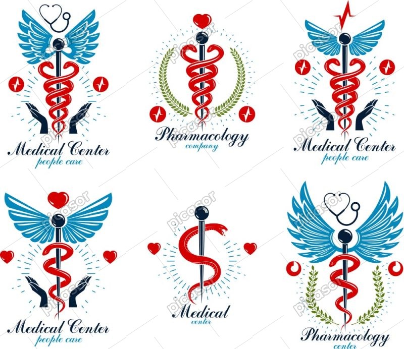 6 وکتور لوگو خدمات درمانی و داروخانه