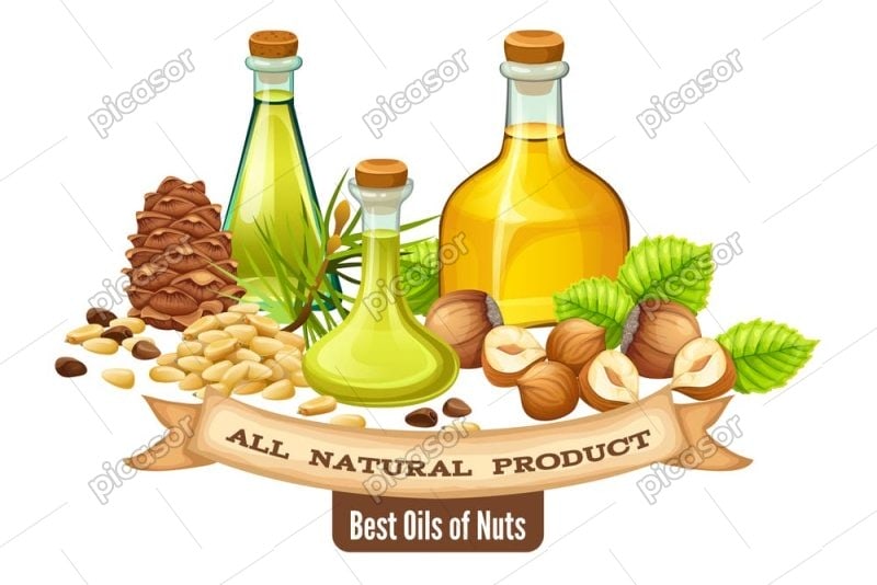 وکتور روغن سدر و روغن فندق