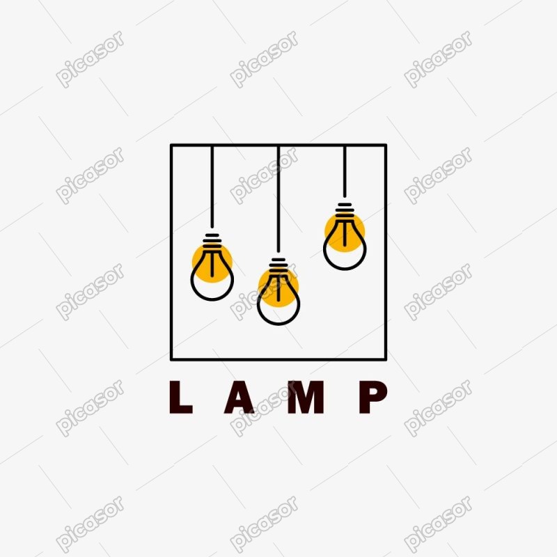 وکتور لوگو لامپ های آویزان