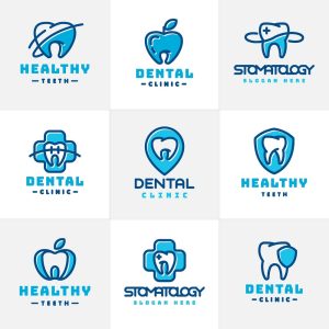 9 وکتور لوگو دندانپزشکی لوگو دندان