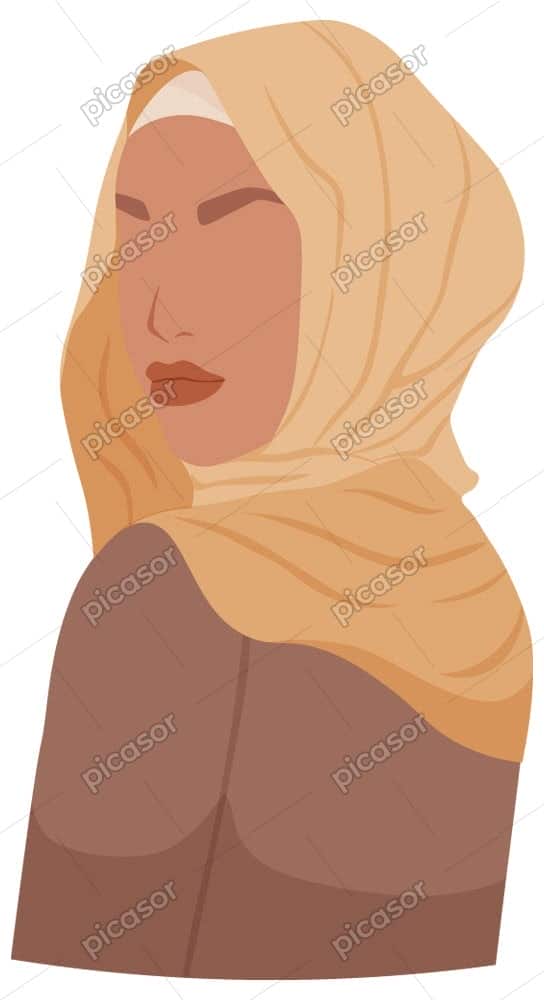 وکتور زن با حجاب وکتور زن محجبه وکتور زن با حجاب وکتور زن محجبه