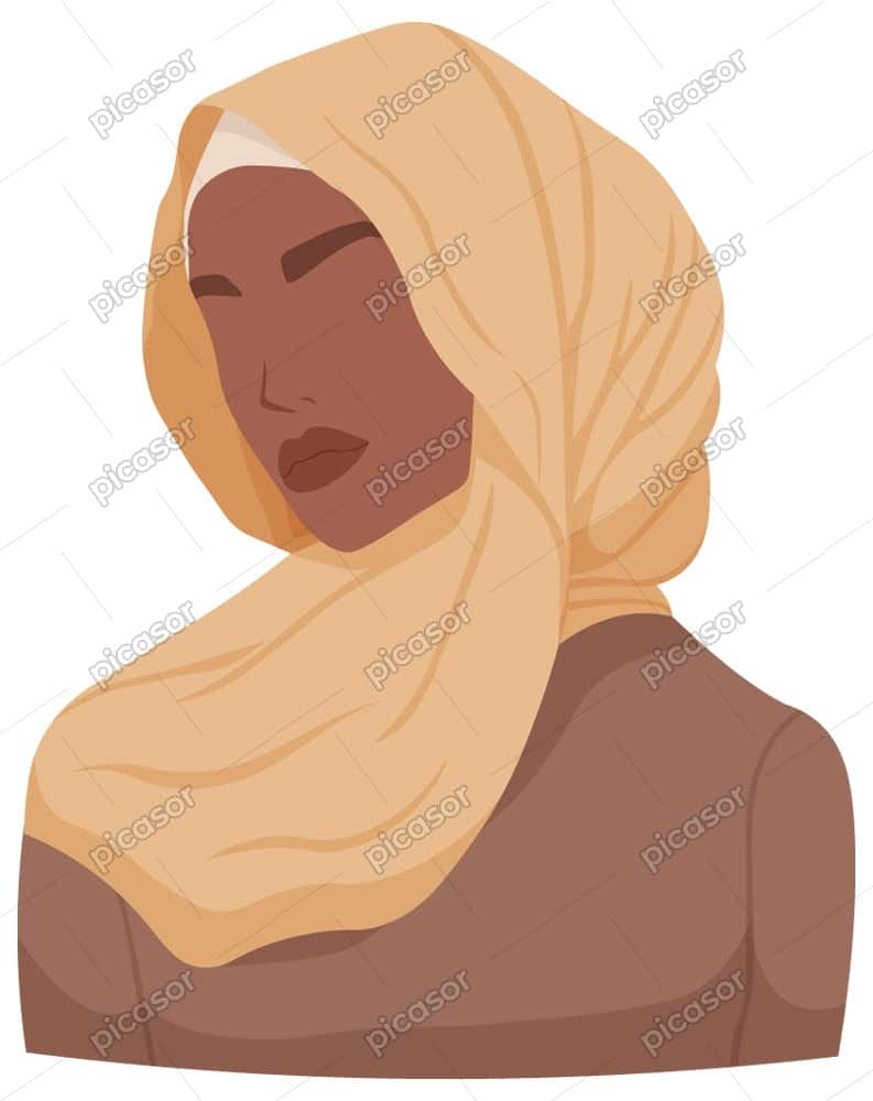 وکتور زن با حجاب وکتور زن محجبه وکتور زن با حجاب وکتور زن محجبه