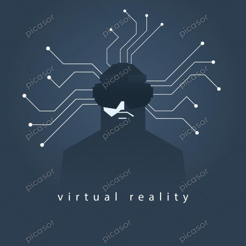 وکتور واقعیت مجازی