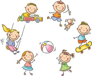 6 وکتور بازی کردن بچه ها و کودکان با اسباب بازی