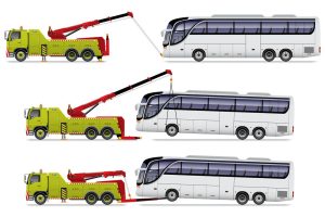 3 وکتور کامیون یدک کش اتوبوس - وکتور اتوبوس با کامیون
