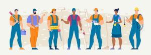 وکتور کارگران با خدمات نظافت و تعمیرکاری - وکتور نجار برقکار تعمیرکار لوله کش