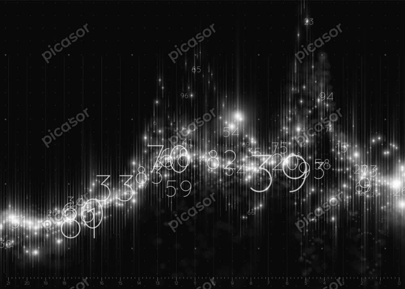 وکتور نمودار - وکتور پس زمینه نمودار با نقطه و عدد طرح داده و اطلاعات