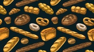وکتور پترن نان پترن شیرینی - وکتور پس زمینه نان فانتزی