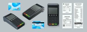 8 وکتور دستگاه کارتخوان پوز با رسید پرداخت و کارت بانکی