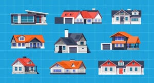 9 وکتور خانه از زوایای مختلف - وکتور معماری
