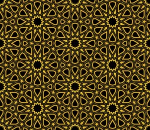 وکتور الگو شمسه زمینه معماری اسلامی هندسی