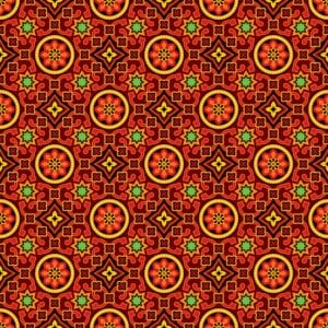 وکتور الگو منقش سنتی زمینه ستاره و گل